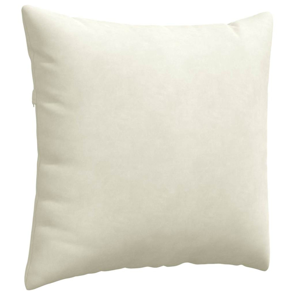 Produktbild för Sofakuddar 2 pcs Kräm 45 x 45 cm Kordread tyg
