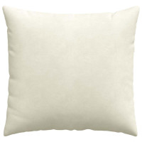 Produktbild för Sofakuddar 2 pcs Kräm 45 x 45 cm Kordread tyg