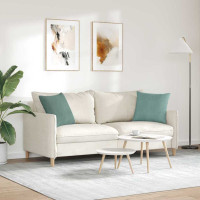 Produktbild för Sofakuddar 2 pcs Havgrön 45 x 45 cm Kordread tyg