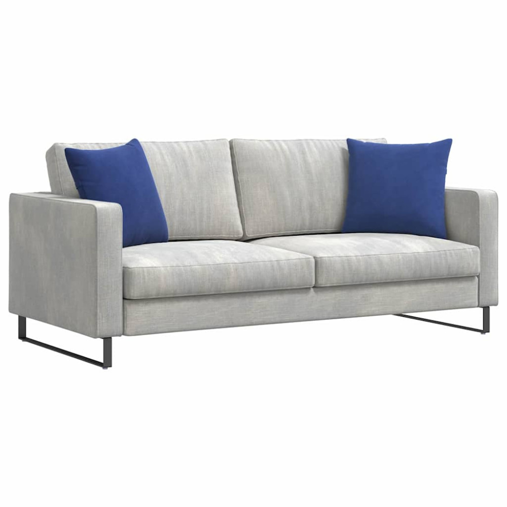 Produktbild för Sofakuddar 2 pcs Polisblå 45 x 45 cm Kordread tyg