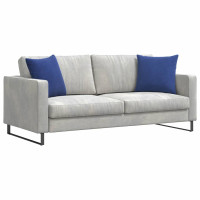Produktbild för Sofakuddar 2 pcs Polisblå 45 x 45 cm Kordread tyg