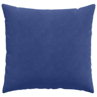 Produktbild för Sofakuddar 2 pcs Polisblå 45 x 45 cm Kordread tyg
