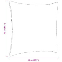 Produktbild för Sofakuddar 2 pcs Polisblå 45 x 45 cm Kordread tyg