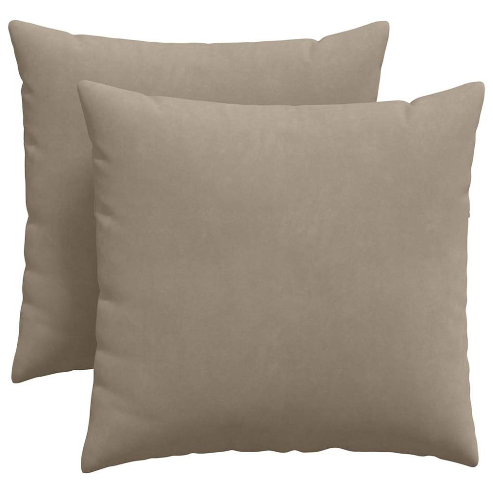 Produktbild för Sofakuddar 2 pcs Taupe 45 x 45 cm tyg