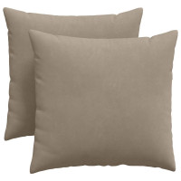 Produktbild för Sofakuddar 2 pcs Taupe 45 x 45 cm tyg