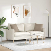 Produktbild för Sofakuddar 2 pcs Taupe 45 x 45 cm tyg