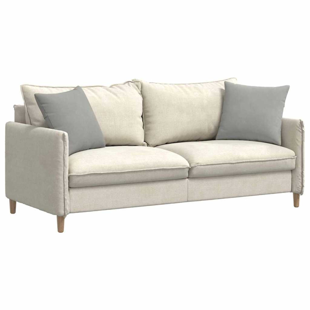 Produktbild för Sofakuddar 2 pcs Ljusgrå 45 x 45 cm tyg