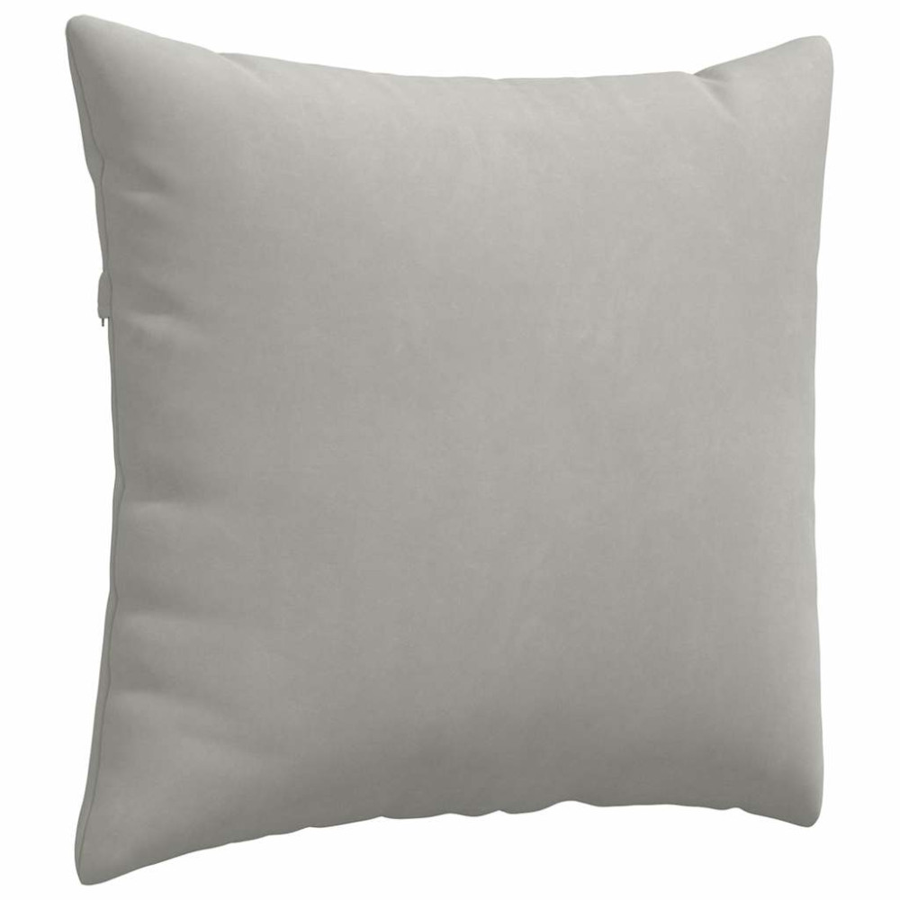 Produktbild för Sofakuddar 2 pcs Ljusgrå 45 x 45 cm tyg