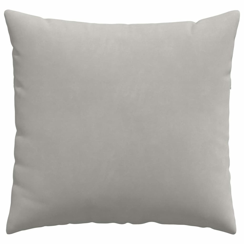 Produktbild för Sofakuddar 2 pcs Ljusgrå 45 x 45 cm tyg