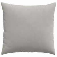 Produktbild för Sofakuddar 2 pcs Ljusgrå 45 x 45 cm tyg