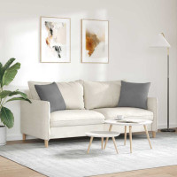Produktbild för Sofakuddar 2 pcs Mörkgrå 45 x 45 cm tyg