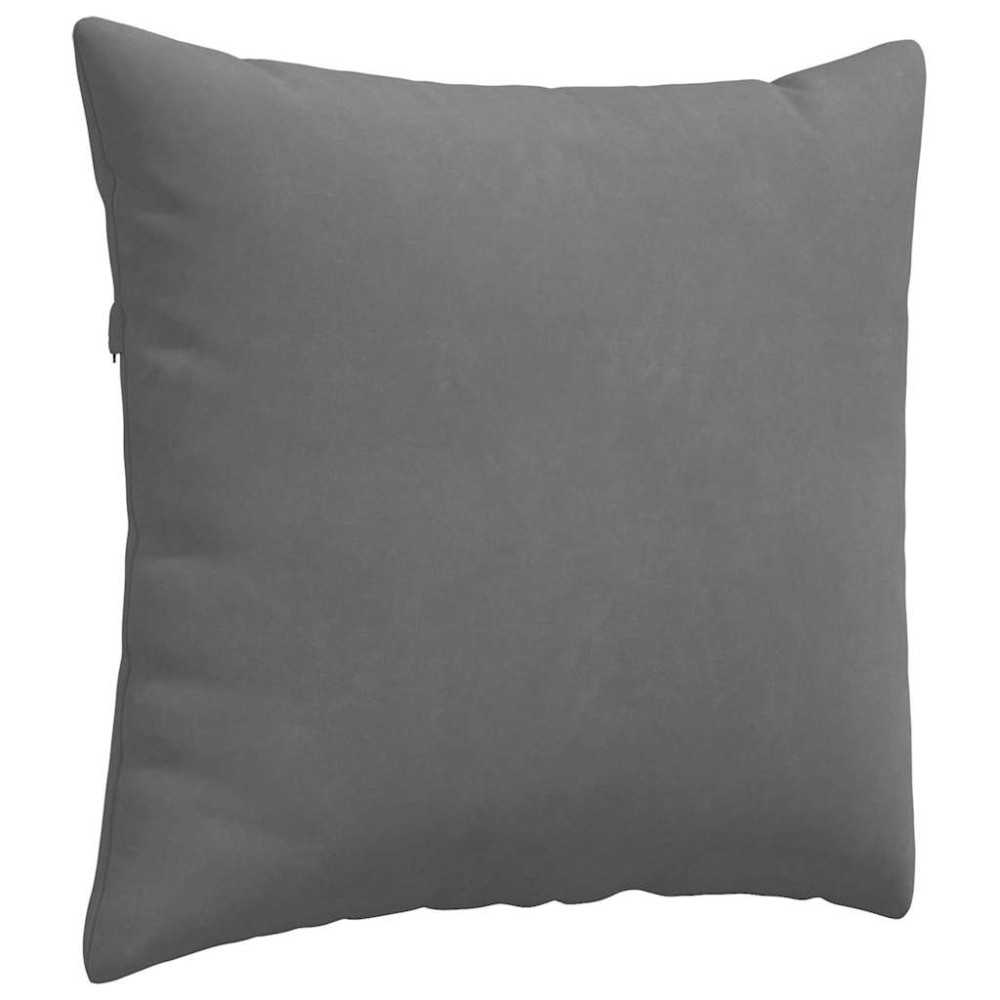 Produktbild för Sofakuddar 2 pcs Mörkgrå 45 x 45 cm tyg