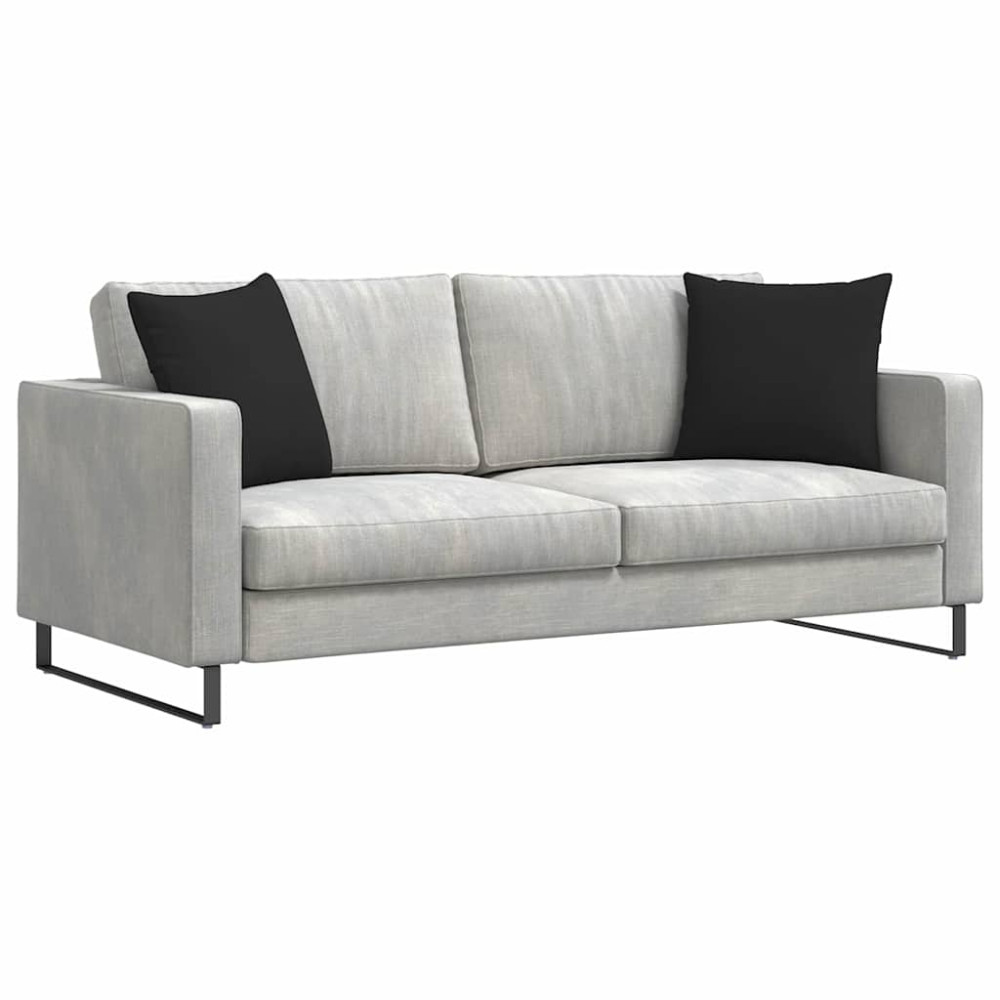 Produktbild för Sofakuddar 2 pcs Svart 45 x 45 cm tyg