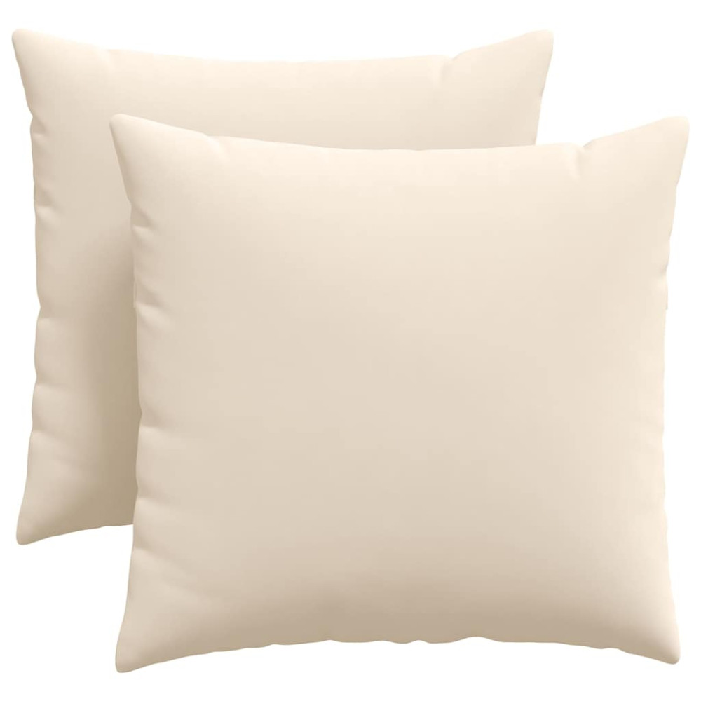 Produktbild för Sofakuddar 2 pcs Beige 45 x 45 cm tyg
