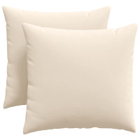 Produktbild för Sofakuddar 2 pcs Beige 45 x 45 cm tyg