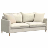Produktbild för Sofakuddar 2 pcs Beige 45 x 45 cm tyg