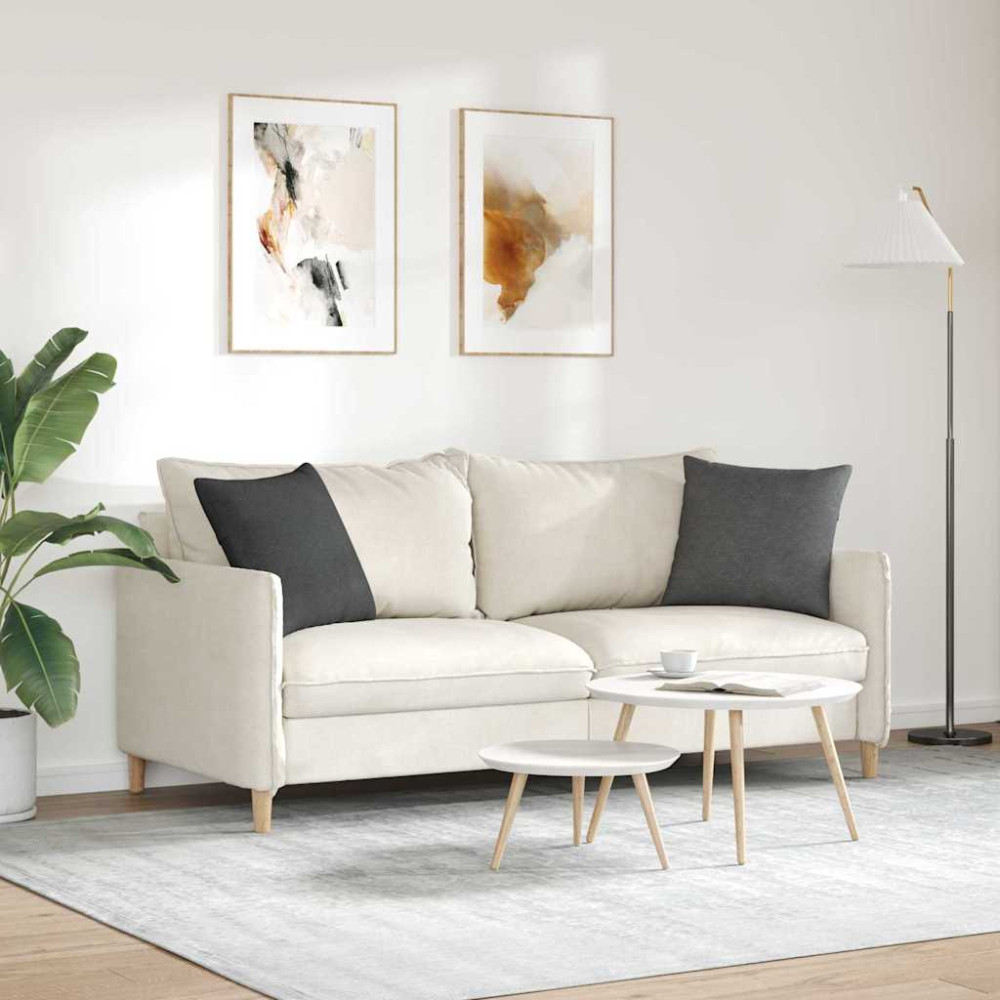 Produktbild för Sofakuddar 2 pcs Mörkgrå 45 x 45 cm Kordread tyg