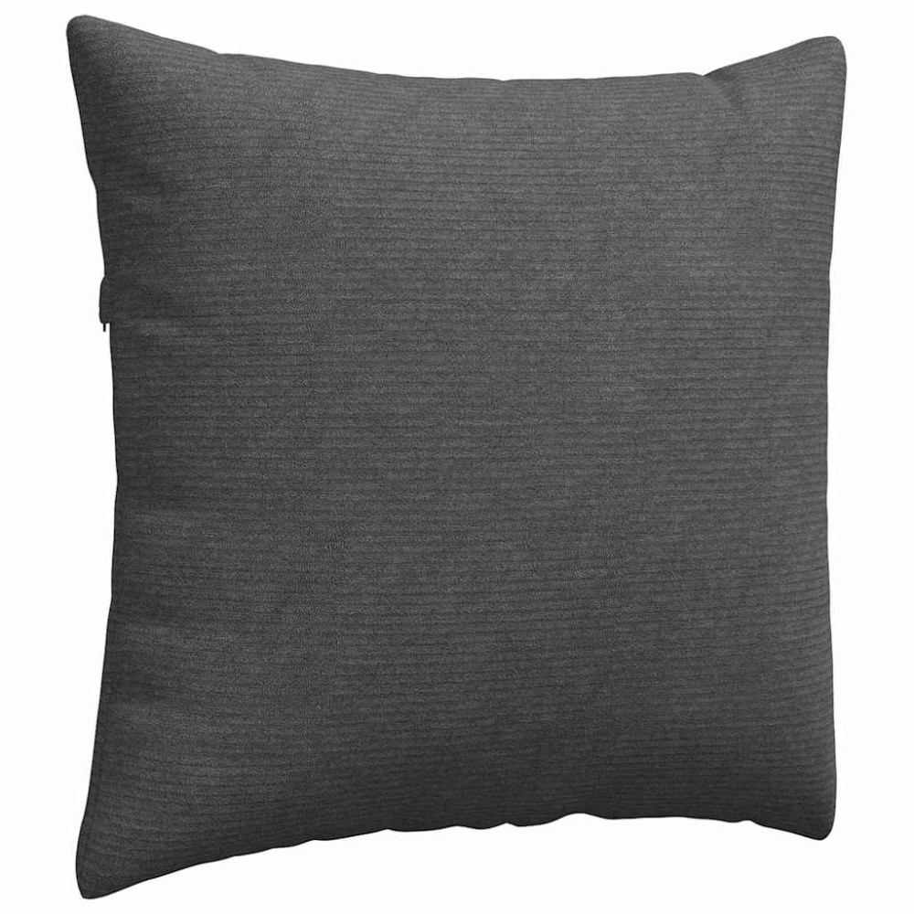 Produktbild för Sofakuddar 2 pcs Mörkgrå 45 x 45 cm Kordread tyg
