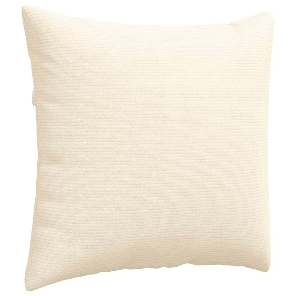 Produktbild för Sofakuddar 2 pcs Kräm 45 x 45 cm Kordread tyg
