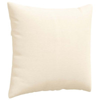 Produktbild för Sofakuddar 2 pcs Kräm 45 x 45 cm Kordread tyg