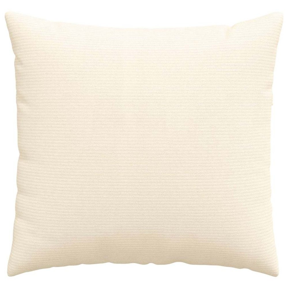 Produktbild för Sofakuddar 2 pcs Kräm 45 x 45 cm Kordread tyg