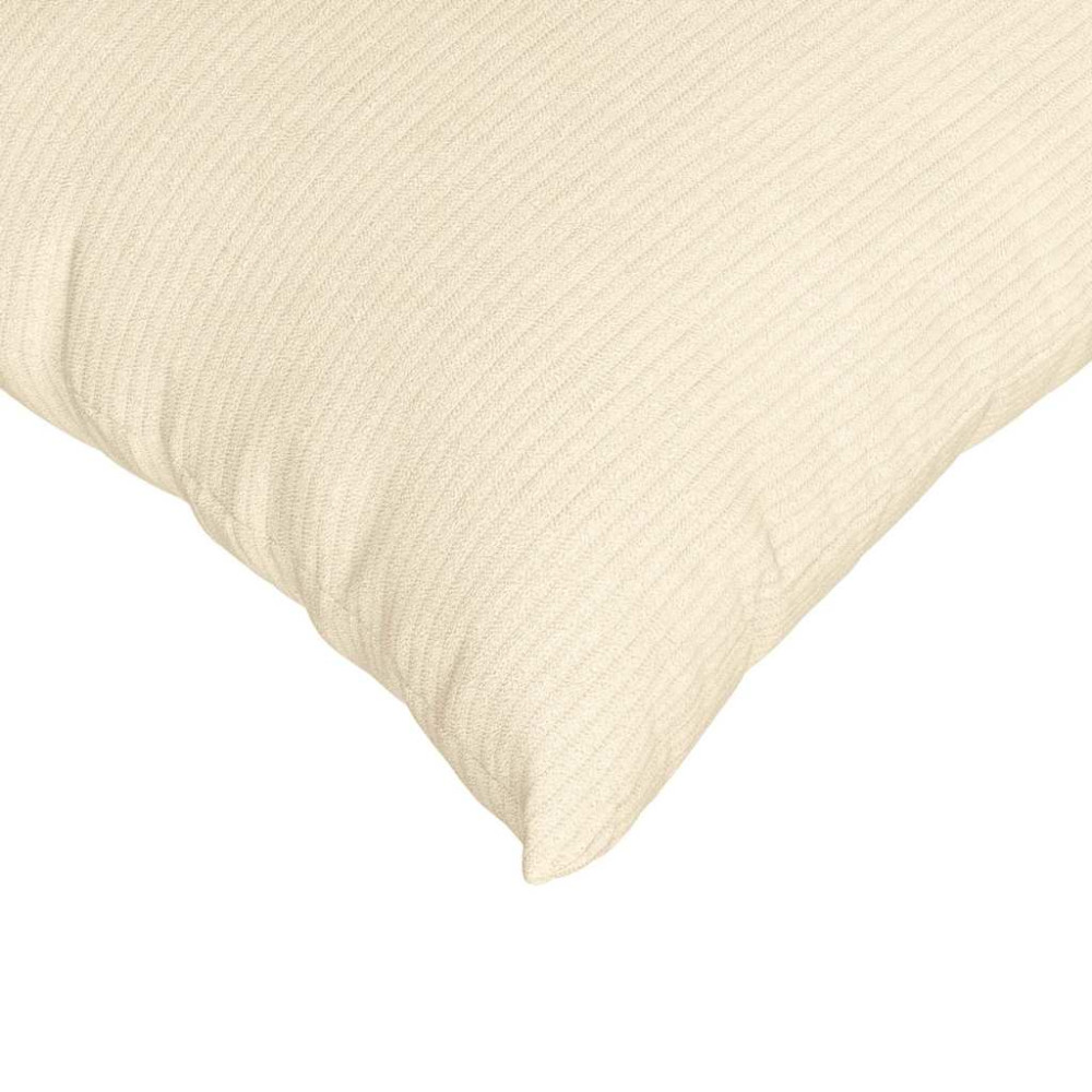 Produktbild för Sofakuddar 2 pcs Kräm 45 x 45 cm Kordread tyg