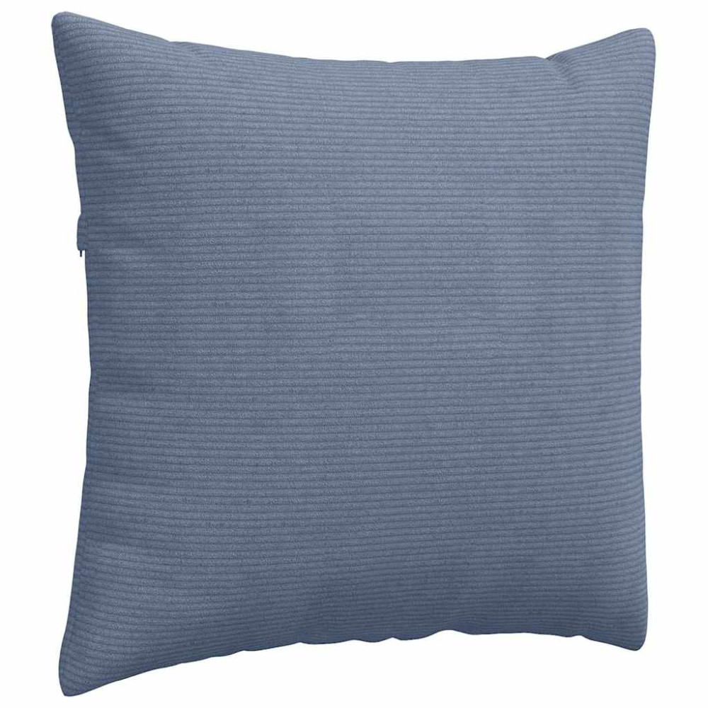 Produktbild för Sofakuddar 2 pcs Blå 45 x 45 cm Kordread tyg