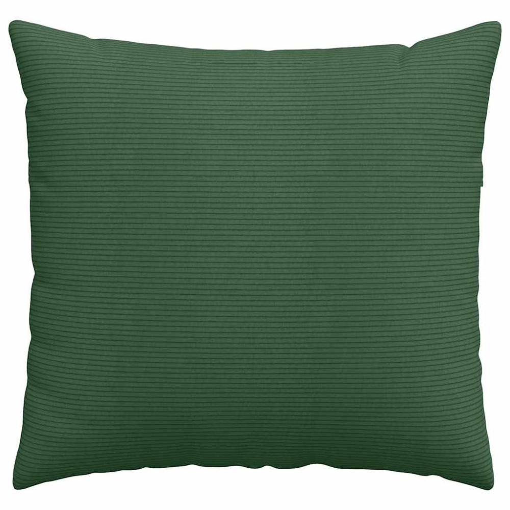 Produktbild för Sofakuddar 2 pcs Mörkgrön 45 x 45 cm Kordread tyg