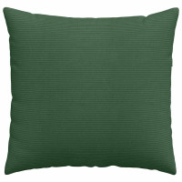 Produktbild för Sofakuddar 2 pcs Mörkgrön 45 x 45 cm Kordread tyg
