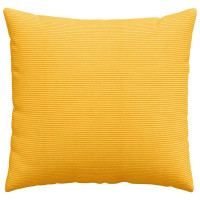 Produktbild för Sofakuddar 2 pcs Ljusgul 45 x 45 cm Kordread tyg