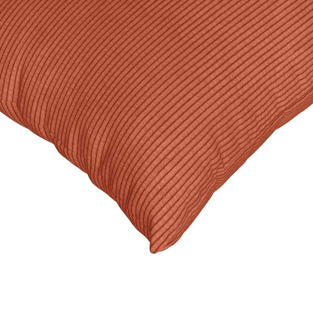 Produktbild för Sofakuddar 2 pcs Röd orange 45 x 45 cm Kordread tyg