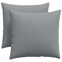 Produktbild för Sofakuddar 2 pcs Ljusgrå 50 x 50 cm tyg