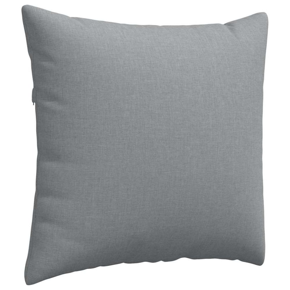 Produktbild för Sofakuddar 2 pcs Ljusgrå 50 x 50 cm tyg