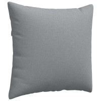 Produktbild för Sofakuddar 2 pcs Ljusgrå 50 x 50 cm tyg