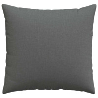 Produktbild för Sofakuddar 2 pcs Mörkgrå 50 x 50 cm tyg