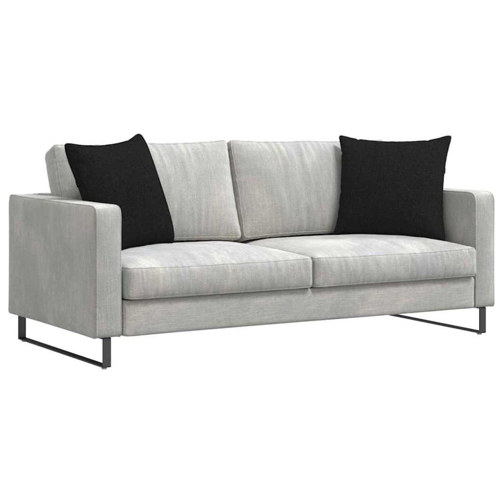 Produktbild för Sofakuddar 2 pcs Svart 50 x 50 cm tyg