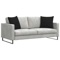 Produktbild för Sofakuddar 2 pcs Svart 50 x 50 cm tyg