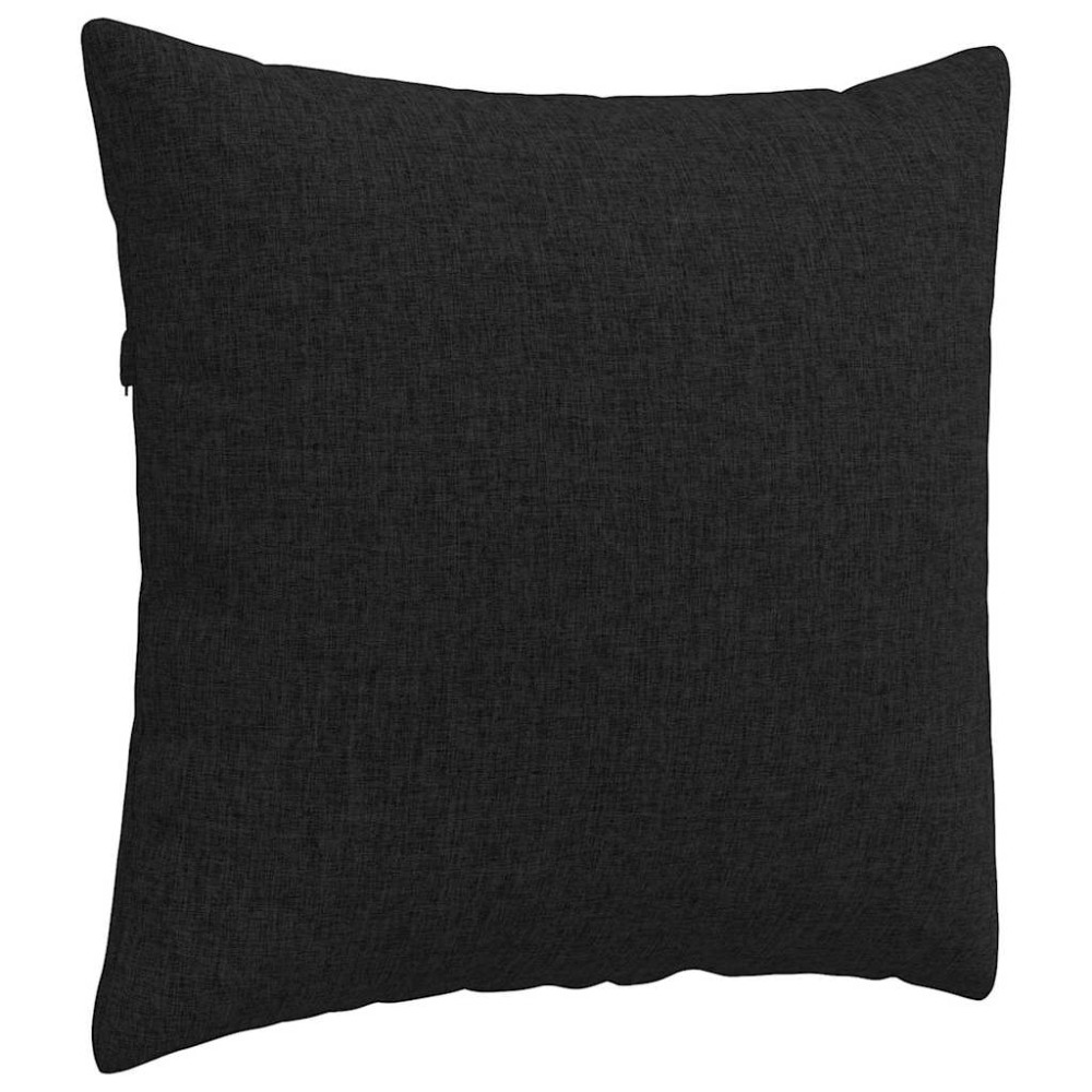 Produktbild för Sofakuddar 2 pcs Svart 50 x 50 cm tyg