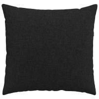 Produktbild för Sofakuddar 2 pcs Svart 50 x 50 cm tyg