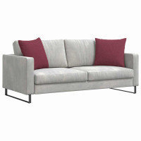 Produktbild för Sofakuddar 2 pcs Vinröd 50 x 50 cm tyg