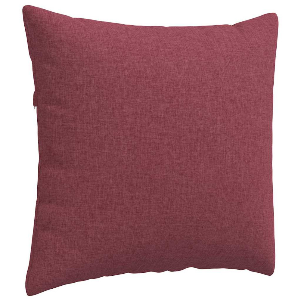 Produktbild för Sofakuddar 2 pcs Vinröd 50 x 50 cm tyg