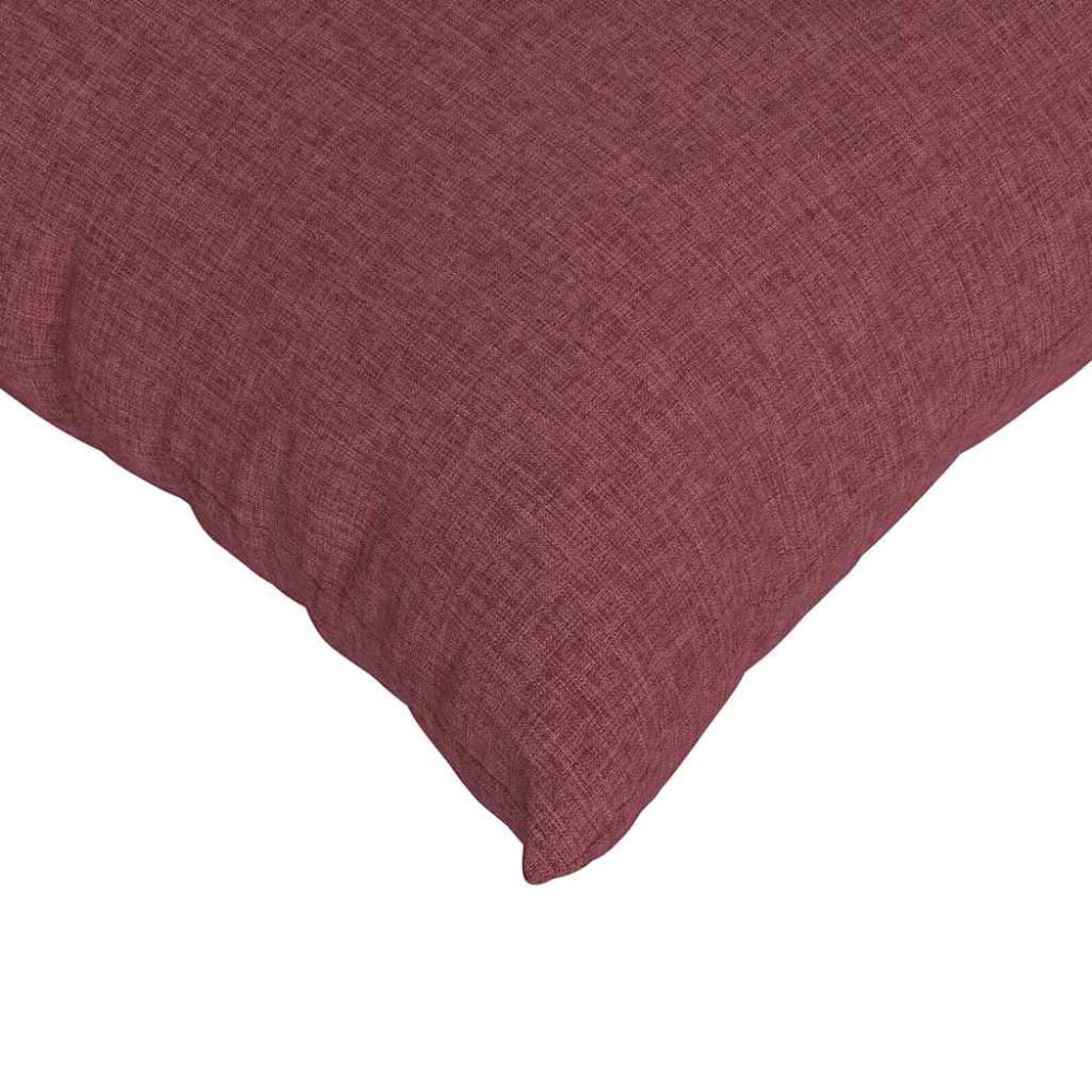Produktbild för Sofakuddar 2 pcs Vinröd 50 x 50 cm tyg
