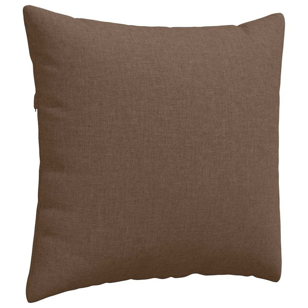 Produktbild för Sofakuddar 2 pcs Brun 50 x 50 cm tyg
