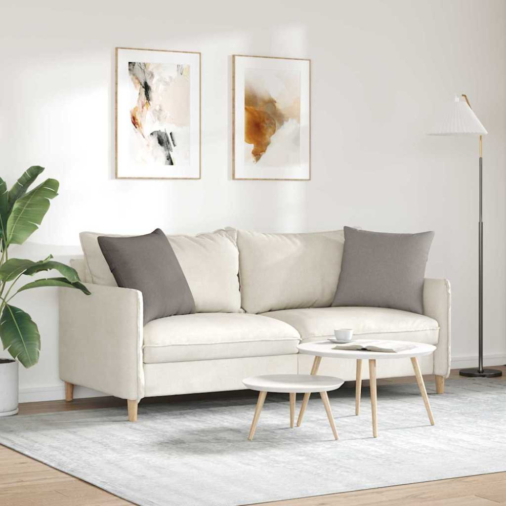 Produktbild för Sofakuddar 2 pcs Taupe 50 x 50 cm tyg