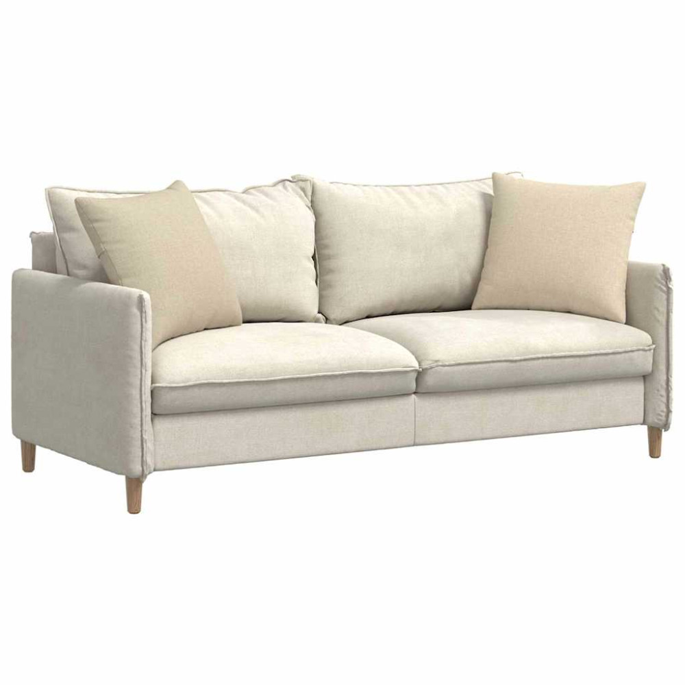 Produktbild för Sofakuddar 2 pcs Kräm 50 x 50 cm tyg