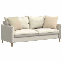 Produktbild för Sofakuddar 2 pcs Kräm 50 x 50 cm tyg