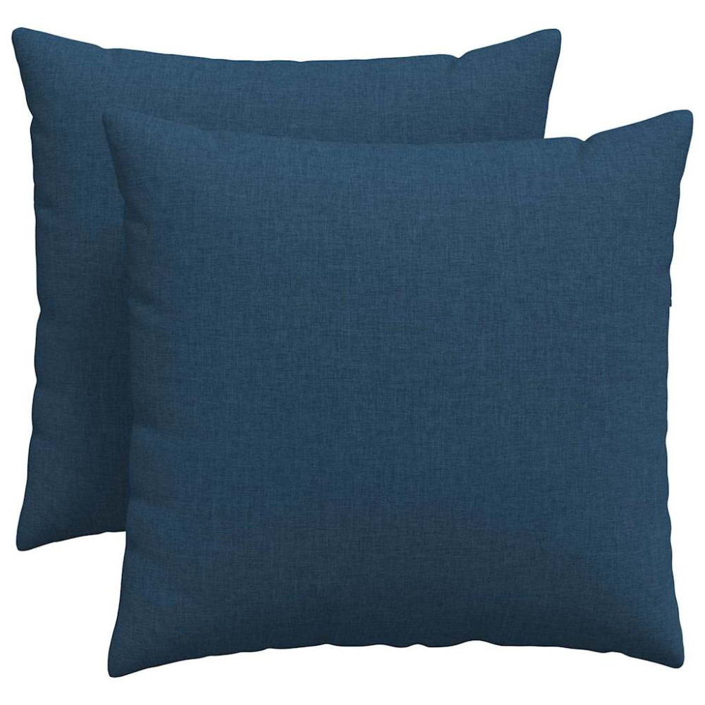 Produktbild för Sofakuddar 2 pcs Blå 50 x 50 cm tyg