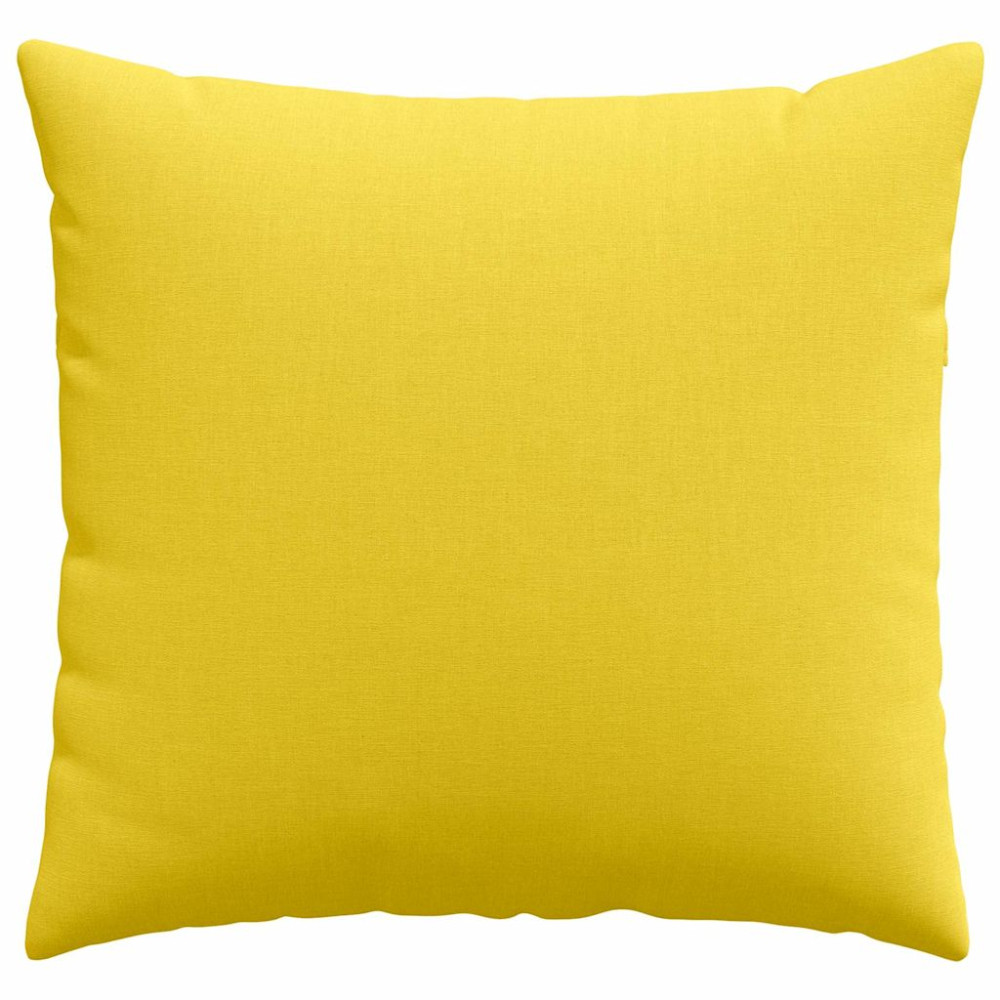 Produktbild för Sofakuddar 2 pcs Ljusgul 50 x 50 cm tyg
