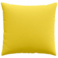 Produktbild för Sofakuddar 2 pcs Ljusgul 50 x 50 cm tyg