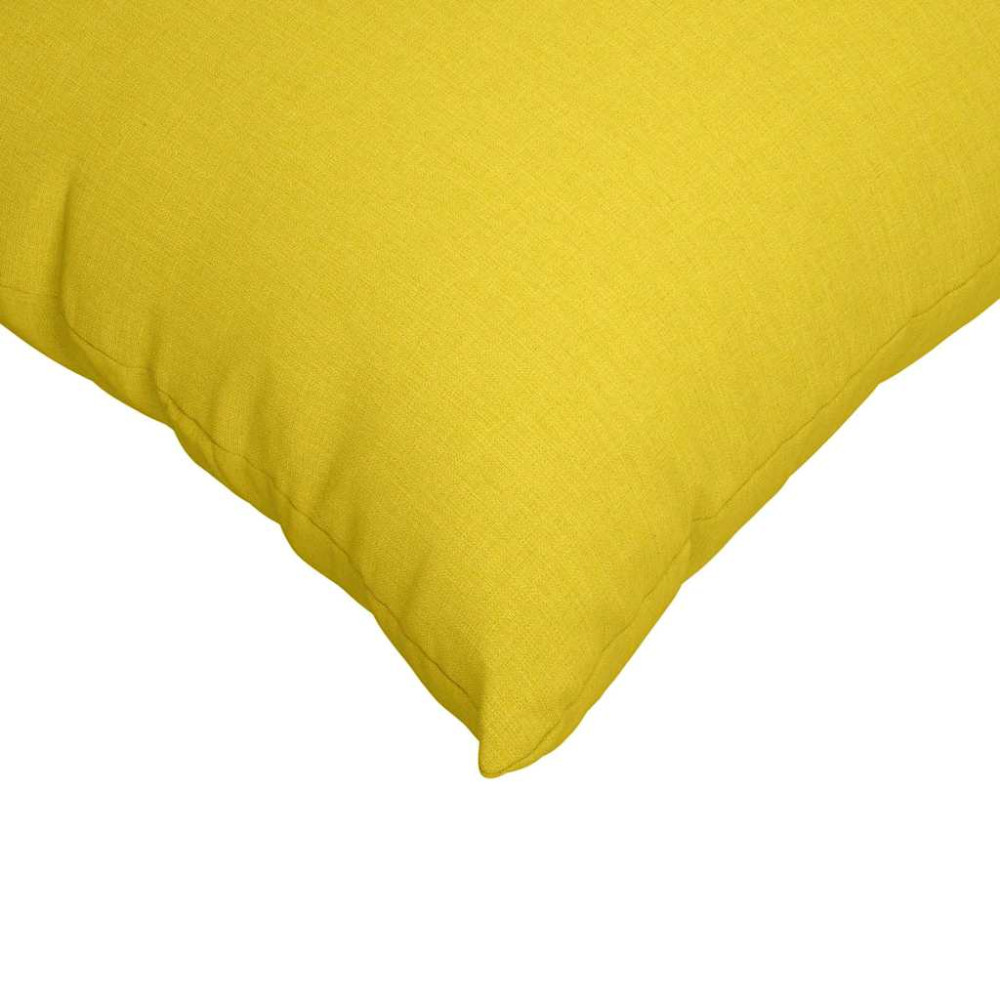 Produktbild för Sofakuddar 2 pcs Ljusgul 50 x 50 cm tyg